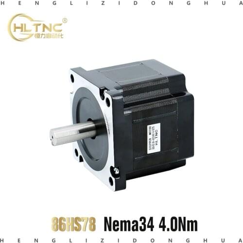 NEMA 34 CNC stepper motor 86x78mm 4N.m 4A D=14mm Nema34 stepping motor for CNC engraving machine