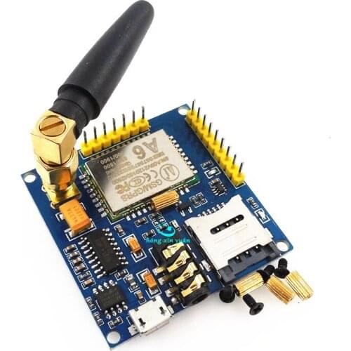 A6 GPRS Pro Serial GPRS GSM Module Core DIY Developemnt Board TTL RS232 With Antenna GPRS Wireless Module Data Replace SIM900