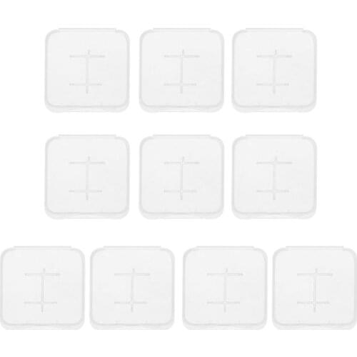 Feamos 10pcs TF MiC SDHC Micro SD Memory Card hard Plastic Box Case White New