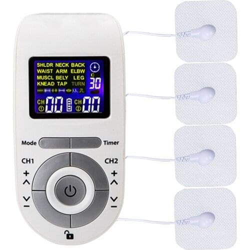 Tens Unit Muscle Stimulator EMS Body Massage Machine Electric Massager Acupuncture Digital Therapy Electrostimulator Health Care