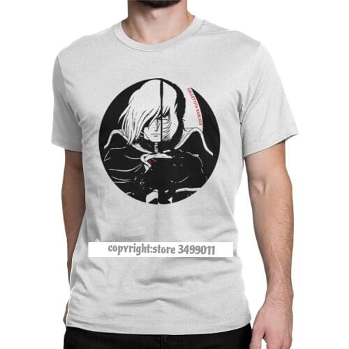 Men Phantom Space Pirate Captain Harlock T Shirts Manga Arcadia Anime Premium Cotton Top Fitness Tee Shirt Harajuku T-Shirt