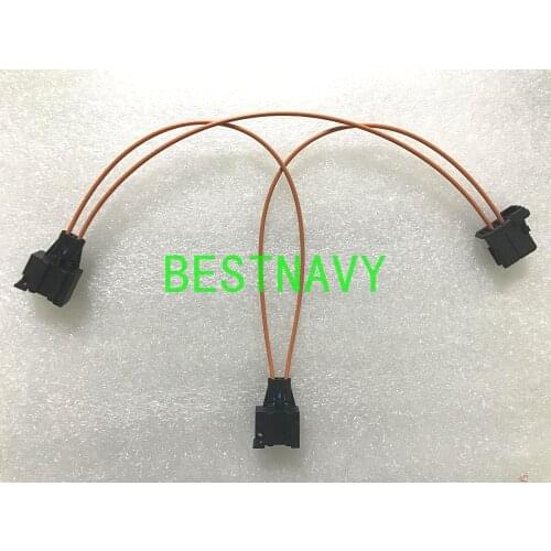 MOST Optic Fiber Jumper Cable Multimedia Connectors 2 Female to 1 male For Audi BMW Benz Porsche Amplifier unit