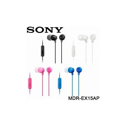 Sony MDR-EX15LP Fashion Color EX Series Earbud Headset with Mic free shipping