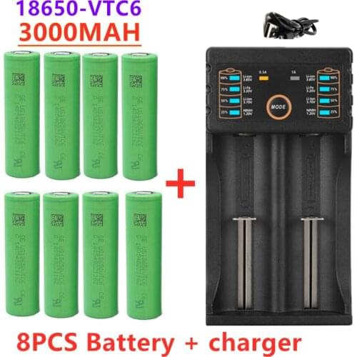 2021 New original 3.7 V 3000 MAH 18650 battery for us18650 Sony VTC6 30A toys tools flashlight battery+USB Charger