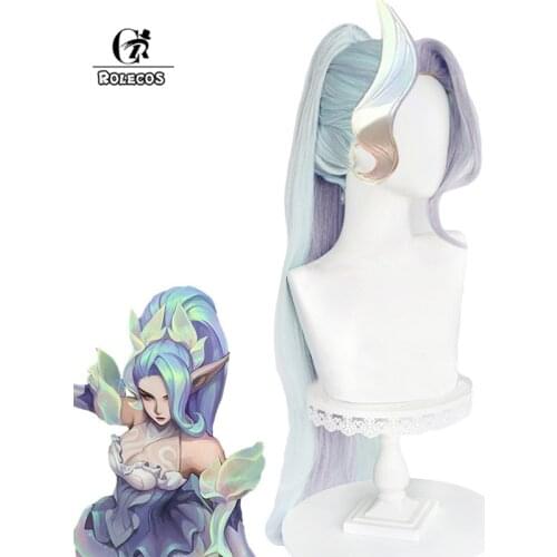 ROLECOS Game LOL Zyra Cosplay Wig LOL Crystal Rose Zyra Cosplay Long Wig 95cm Women Hair Headwear Heat Resistant Synthetic Hair