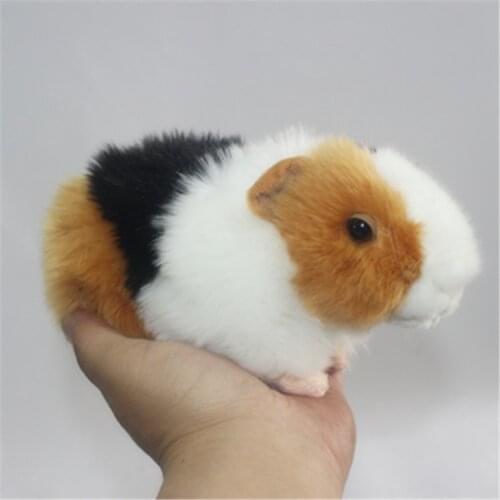 18cm Super Lovely Simulation Pet Hamster Mice Cute Animal Plush Toy Guinea Pig Doll Ornaments Cavia Porcellus