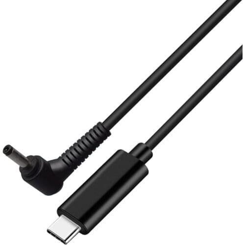 1.5M/4.9FT USB-C to DC4.0*1.7MM PD Portable Fast Charging Line,Type-C male head to 4017 notebook Power Charge Cable