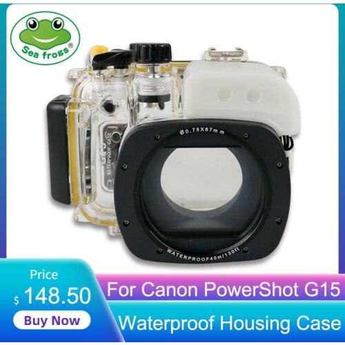 For Canon PowerShot G15 Digital Camera Diving Case Underwater Waterproof Housing Case Transparent Waterproof Cover