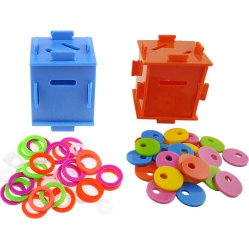 Bird Parrot Color Separation Coin Box Intelligence Develop Training Puzzle Toys