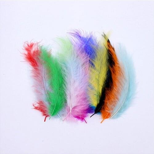 100Pcs Fluffy Plume Natural Turkey Marabou Feathers For Crafts Party Balloon Accessories Real Feathers Home Wedding Decoration