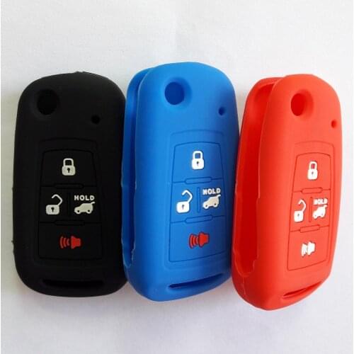 RUNFA AUTO Flip Key 4 Button Holder Protector Silicon For Proton IRIZ BARU Keyless Entry FOB Shell