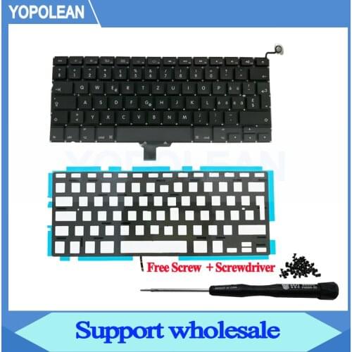 New Switzerland Swiss Keyboard With Backlight For Macbook Pro Unibody 13" A1278 2009 2010 2011 2012 Years