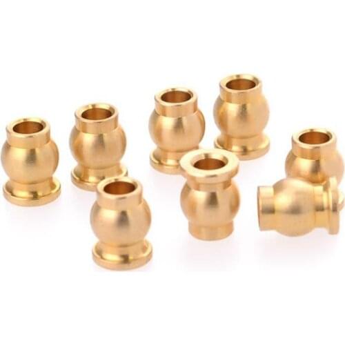 8Pcs Link Rod Metal Ball Bearing Ends Joint Bolt for 1:8 1:10 AXIAL SCX10 II RC Car Truck Scale RC Crawler Truck Off-Road Car Me