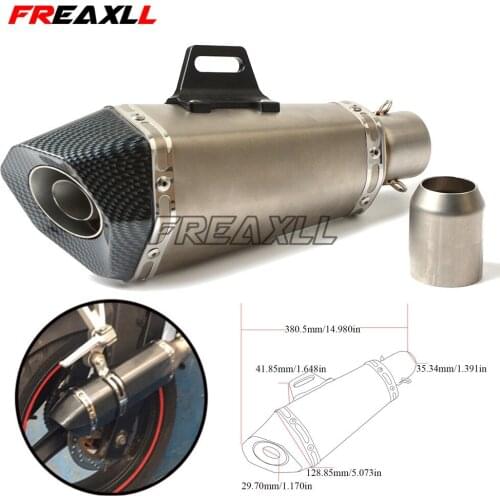 Universal 36-51mm modified scooter motorcycle exhaust pipe muffler For benelli 300 BJ300 600 BN600 BN300 TNT Sport 1130 mt09 07
