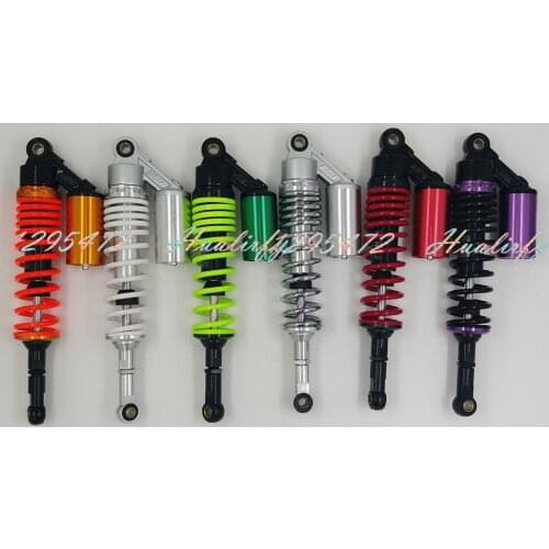 Universal 360mm Motorcycle Rear Nitrogen Shock Absorber Multicolor 7mm spring for honda yamaha suzuki Chrome red green Purple