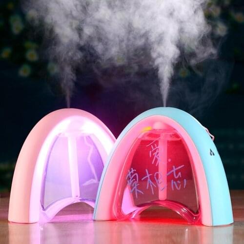 Message Board LED Light USB Humidifier Air Diffuser Purifier Atomizer Essential oil diffuser difusor de aroma mist fogger 400ML