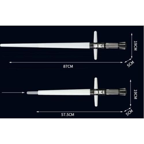 Retractable Light Sound Cross Lightsaber Toys Luminous LaserSword Light Up Led