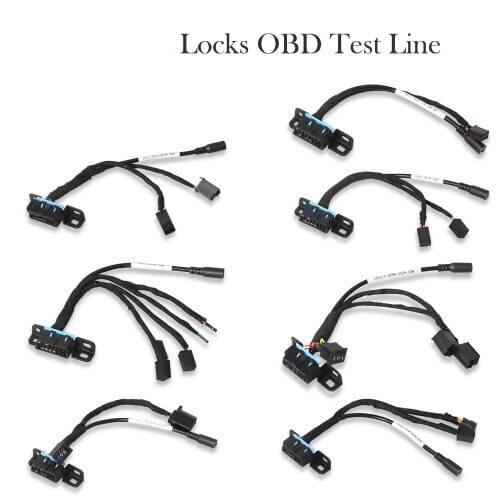 Locks OBD Test Line 7 pcs for Mercedes W209/W211/W906/W169/W208/W202/W210/W639 EZS Cable works with VVDI MB Tool