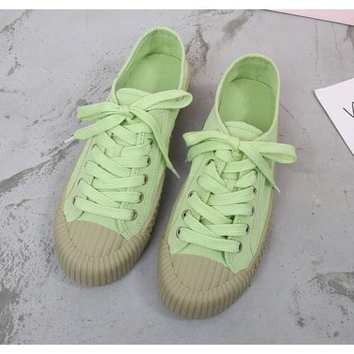 2021 Spring Womens Canvas Shoes Classic Black/Green Vulcanized Shoes Good Quality Summer Low Casual Star Sneakers Women 34-43