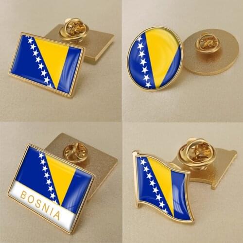 Coat of Arms of Bosnia and Herzegovina Flag National Emblem Lapel Pins/Brooch/Badges