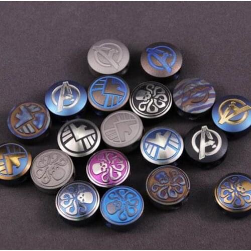Titanium Alloy Knife Beads Fall U Paragraph Double Arc Pendants Hanging Pendant Bracelet Rope EDC Tools Accessories Equipment
