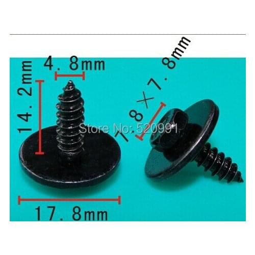 100 Pcs/Lot auto nut bolts U nuts