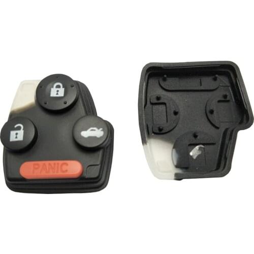 20pcs/lot replacement key button for honda civic accord fit remote control key shell 4 button