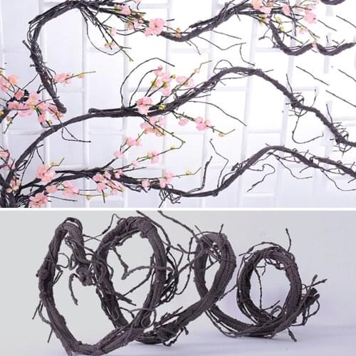 300cm Artificial Fake Foliage Plant Flexible Flower Vines Real Touch Branches Liana Wall Hanging Rattan Wedding Decoration