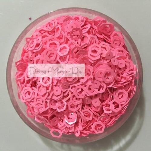 3000pcs/lot 4&6mm Hollow Hexagon Loose sequins Glitter Paillette Sewing Wedding Craft Kids DIY Scrapbook Decoration Confetti