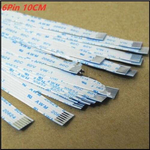 6 Pin 10cm Mouse TouchPad Flex Cable Cord Switch cable dc jack Cable For DELL 14R 15R N4010 G4 Flexible Flat Cable