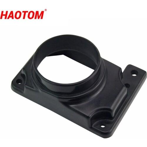 76MM Mass Air Flow Sensor Intake Filter Adapter Plate Black For Mitsubishi 02-06 Lancer V6 L4