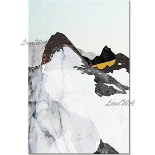 Abstract Canvas Art 100% Hand Painted Wall Oil Painting Decorative Items Pieces Canvas Wall Art Mountain Landscape Pictures