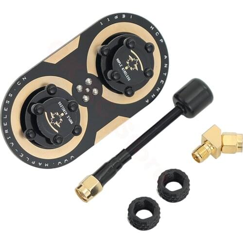 Maple Wireless 5.8GHz 11dBi FPV Antenna SMA/RP-SMA Circular Polarized Antenna Kit for Fatshark SKYZONE EV300D Goggles RC Monitor