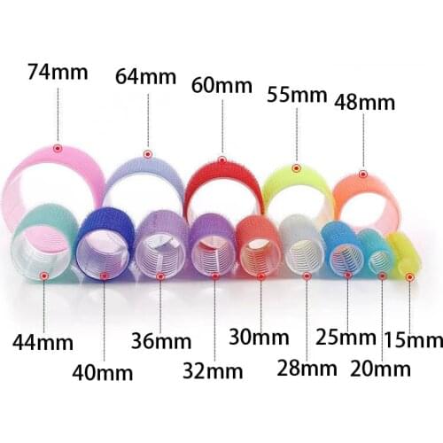 6Pcs/Lot Hair Rollers Curlers Self Grip Holding Rollers Hairdressing Curlers Hair Design Sticky Cling DIY Styling Accessories