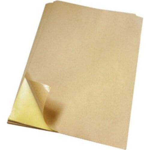 100 ordinary paper/bag printing label a4 ordinary kraft paper, professional inkjet printing paper laser label stencil sheet