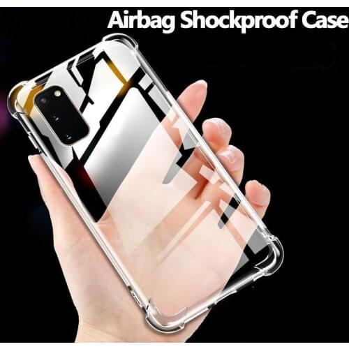 Premium Hybrid Shockproof Clear Soft Silicone TPU Phone Case Cover for Galaxy A01 Core A11 A21 A21s A31 A41 A51 A71 A50 A70 A10e