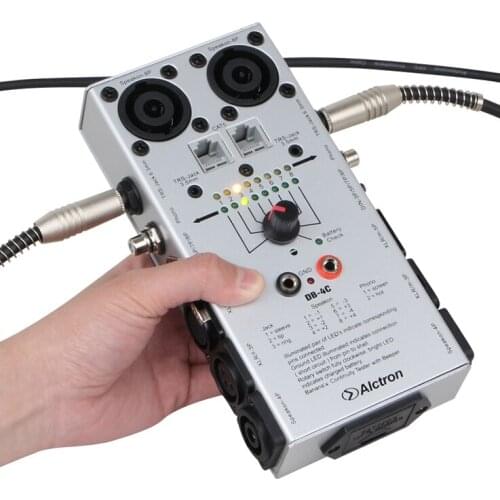 Db-4c multi audio cable tester can test the continuity of various types of cables quickly and conveniently
