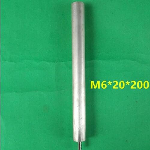 M6*20*200 20cm Shank Length M6 5.7mm Male Dia 20mm Shank Diameter Magnesium Anode Rod for Waterboiler