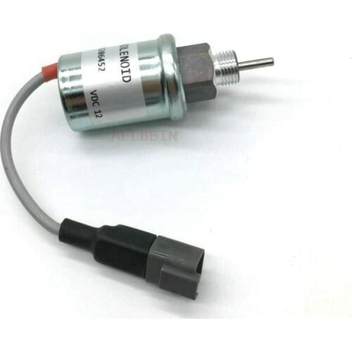 For PERKINS 404D-22G U85206452/u85206520 Flameout switch Flameout solenoid valve excavator accessories