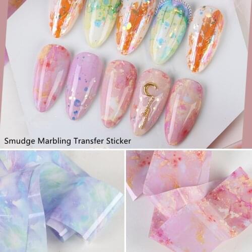 100x4cm Nail Foils Marble Series Nail Transfer Foils Decorations DIY Idea Nail Art Transfer Sticker Decals Nail Accessories