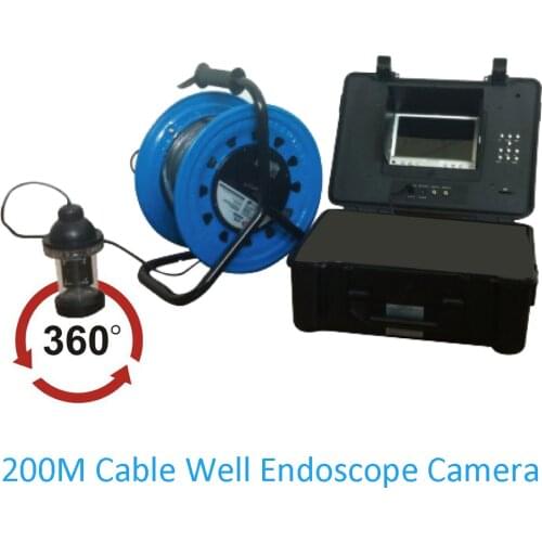 Deep water Pipe system Endoscope Underwater mapping Sea Fishing Camera 360 degree Industrial inspection infrared LED Well Swear