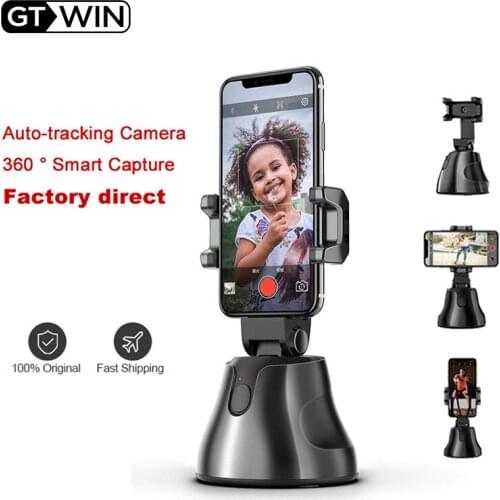 GTWIN 360° Rotating Smart Follow AI Gimbal Mobile Phone Holder Face Auto Tracking Anti-shake Stabilizer Video Live Shoot Stand
