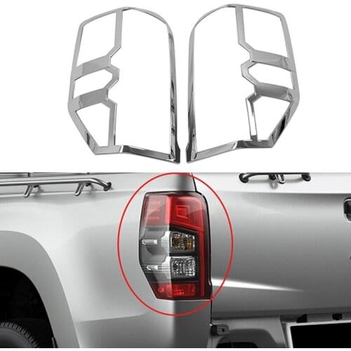 Car Chrome Rear Tail Light Cover Tail Lamp Trim Bezel For Mitsubishi Triton L200 2019 2020 2021