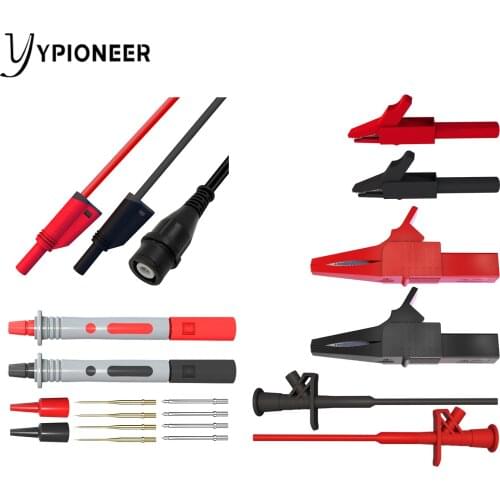 Cleqee P1800B BNC Electronic Specialties Test Lead Automotive Test Probe Kit Multimeter test probe Alligator clip