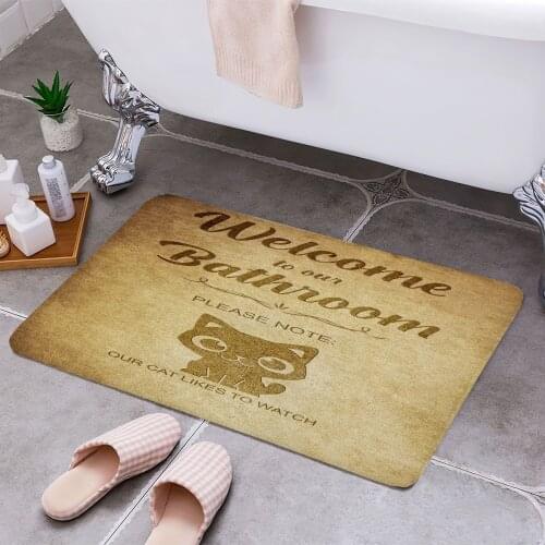 Toilet 3D Print Doormats Rectangle Non-Slip DoorMat Bedroom Kitchen Entrance Print Door rugs Dropshipping