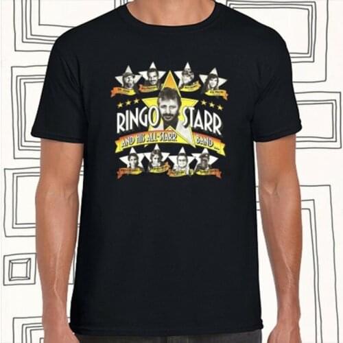 Ringo Starr And His All-Starr Band Mens Black T-Shirt Size S M L XL XXL XXXL