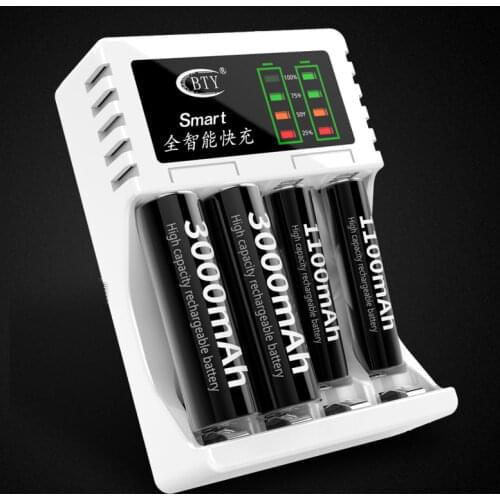 New Intelligent Fast Charger For AA AAA Ni-MH Ni-Cd Rechargeable Battery F