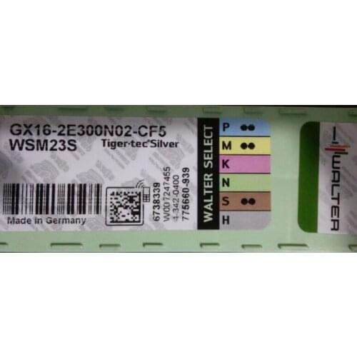 ORIGINAL 10PCS CARBIDE INSERT GX16-2E300N02-CF5 WSM23S