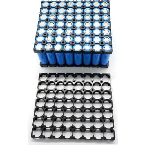 15pcs/lot MasterFire 7*8 18650 Batteries Spacer Radiating Holder Bracket Black Plastic Battery Storage Box Holder Brackets