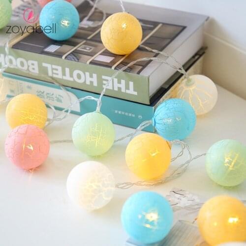 10/20/40 LED Ball Light String Indoor Fairy Garland Light Holiday Wedding Christmas Party Bedroom Decorative Lights